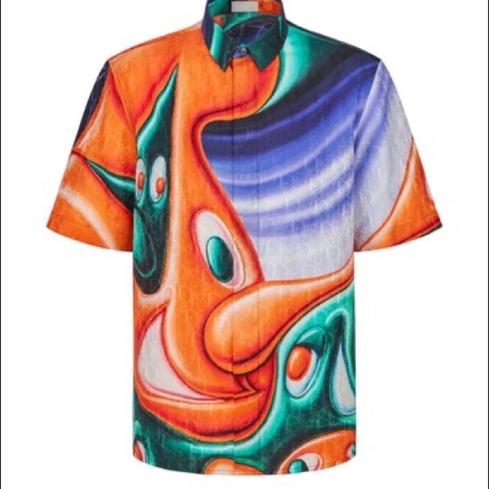 Dior silk shirt, Kenny x Dior collab